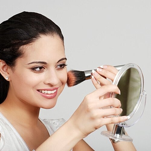 Applying a pop of color to your cheeks can help you regain your youthful appearance.