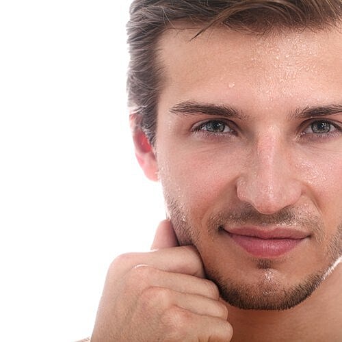 Man considering facial implants to enhance bone structure.