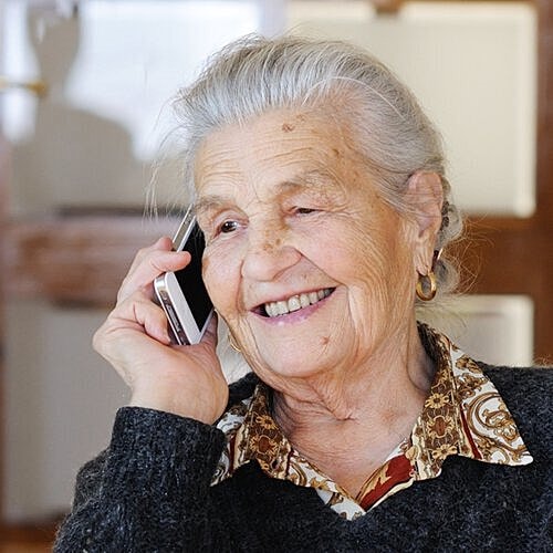 Confident senior woman after facial plastic surgery.