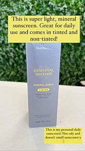 SkinMedica brand serum with commentary for Benefits of Suncreen