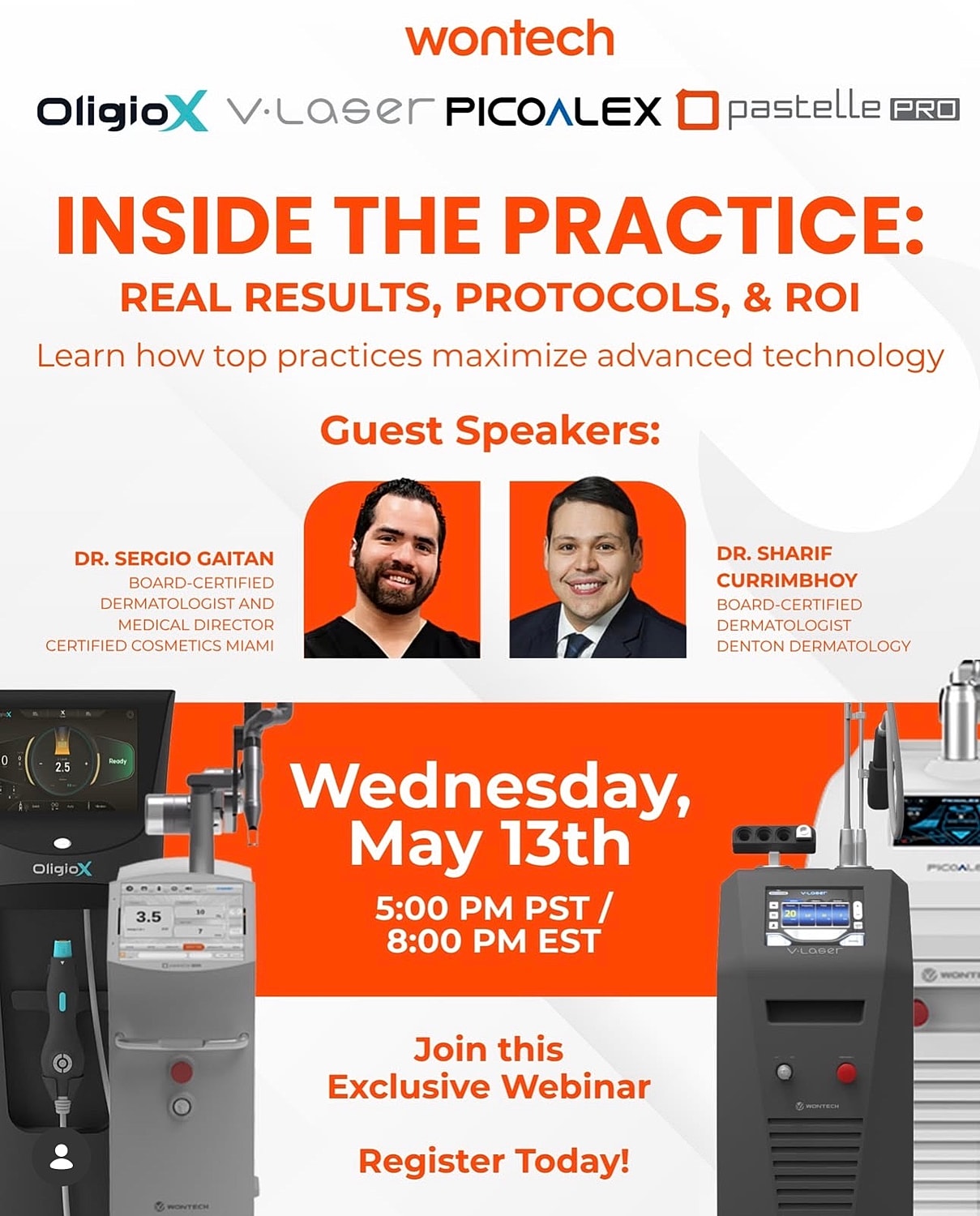 Webinar announcement featuring Dr. Gaitan giving insight to other providers about laser combinations