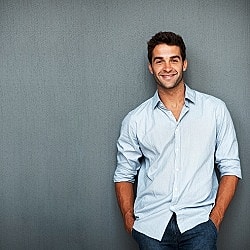 surgeon marking chest before male breast reduction