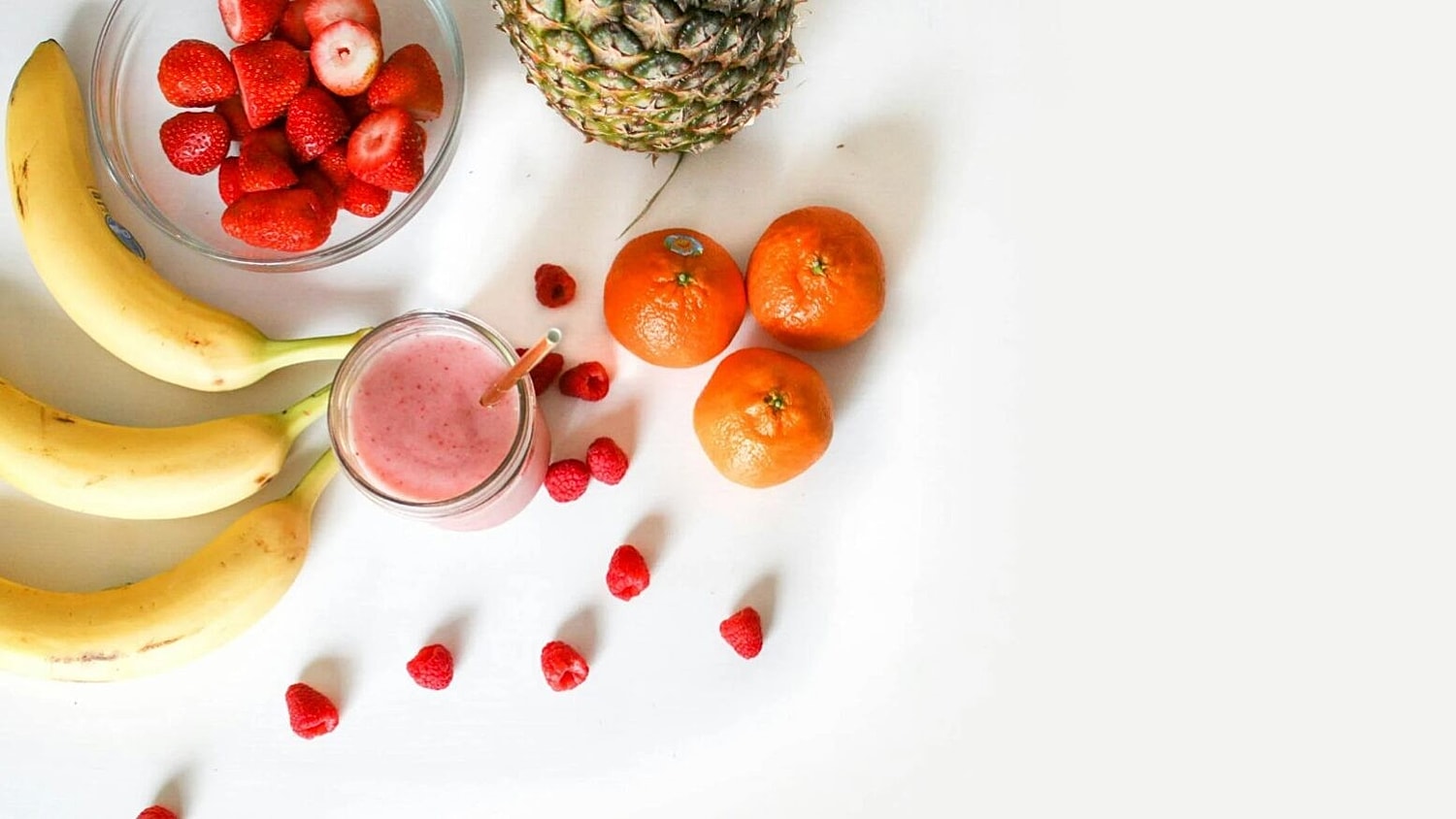 Fruit on White Counter