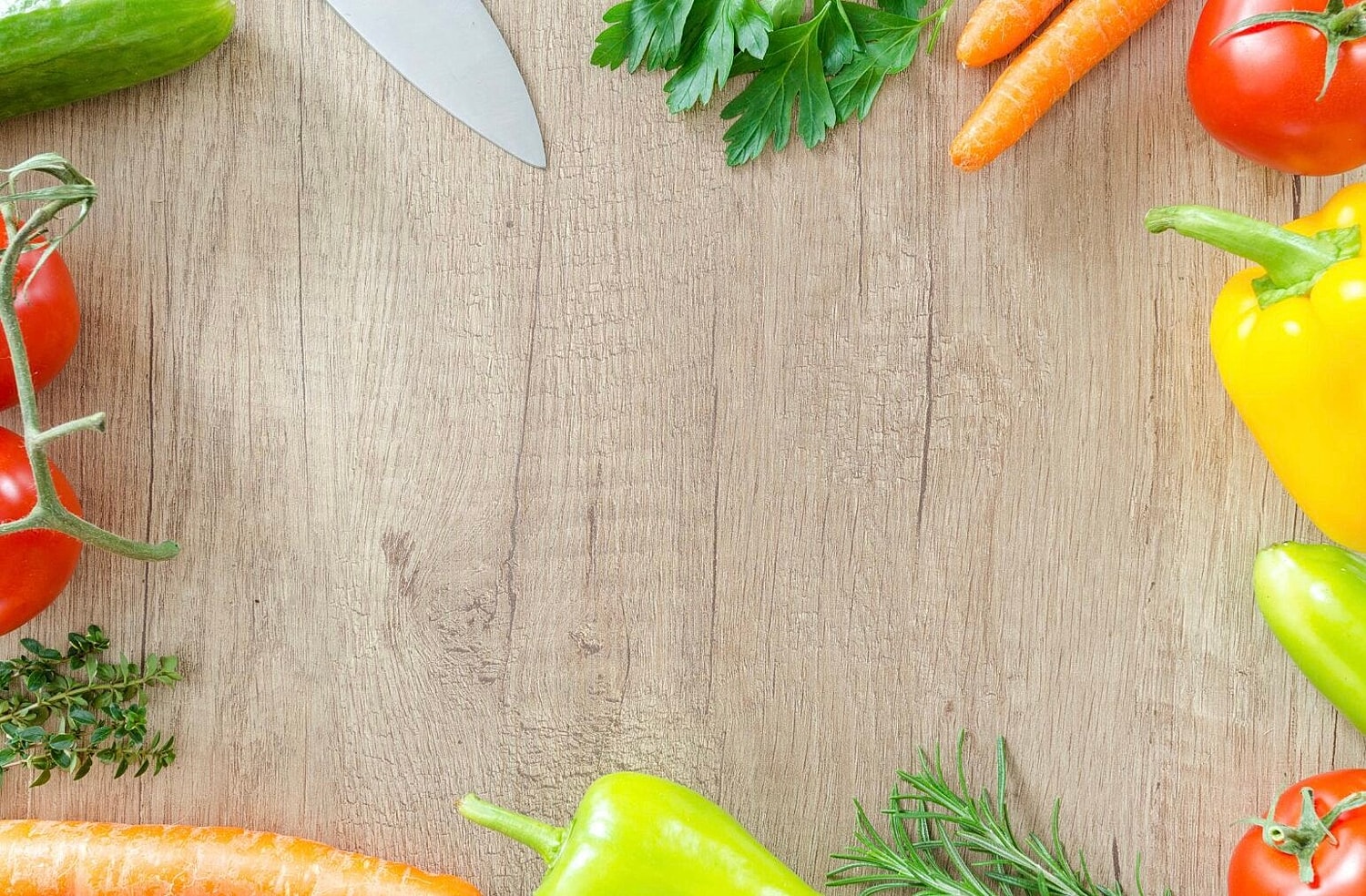 Vegetables on a Cutting Board
