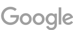 Google logo in gray color.