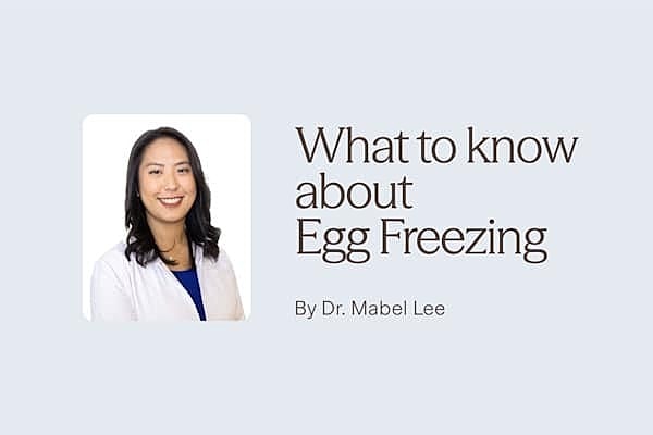 Dr. Mabel Lee of HRC Fertility Pasadena discusses egg freezing.