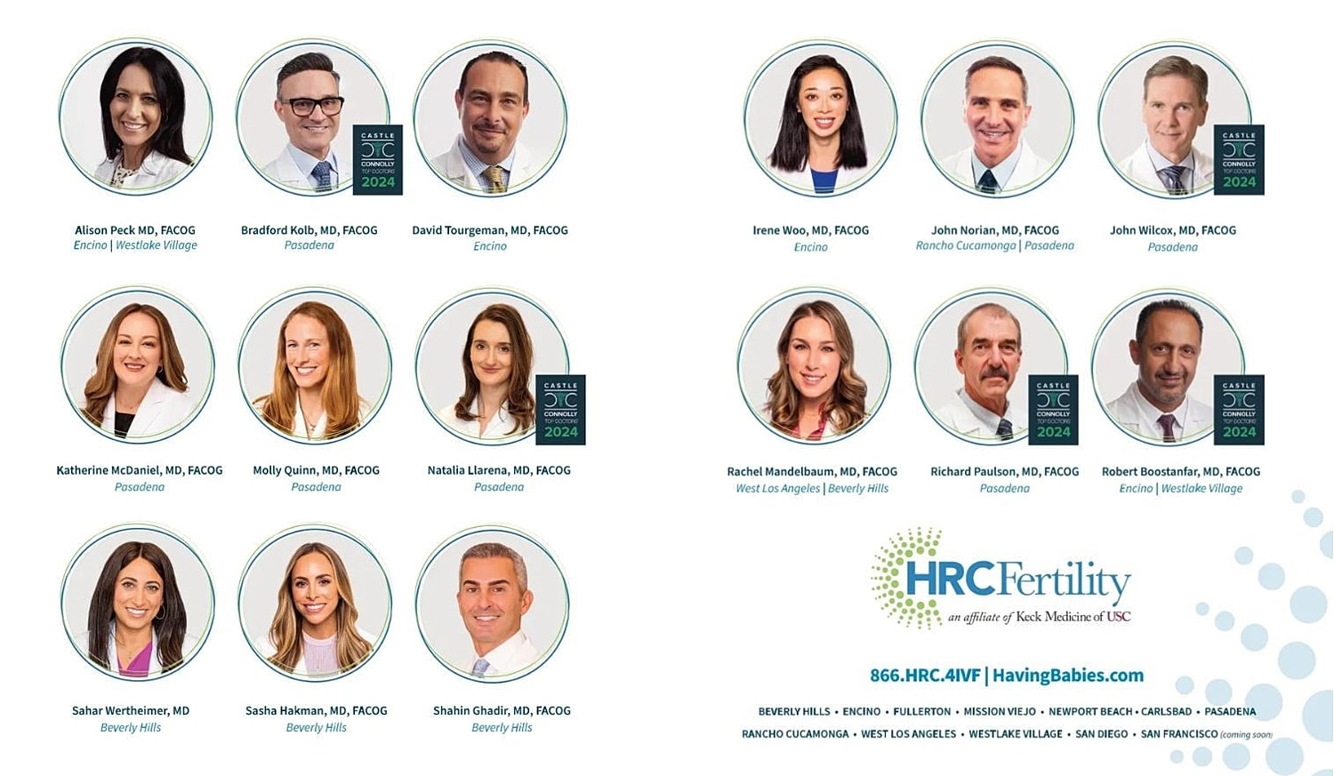 HRC physicians named to Castle Connolly's Top Doctors 2024 list