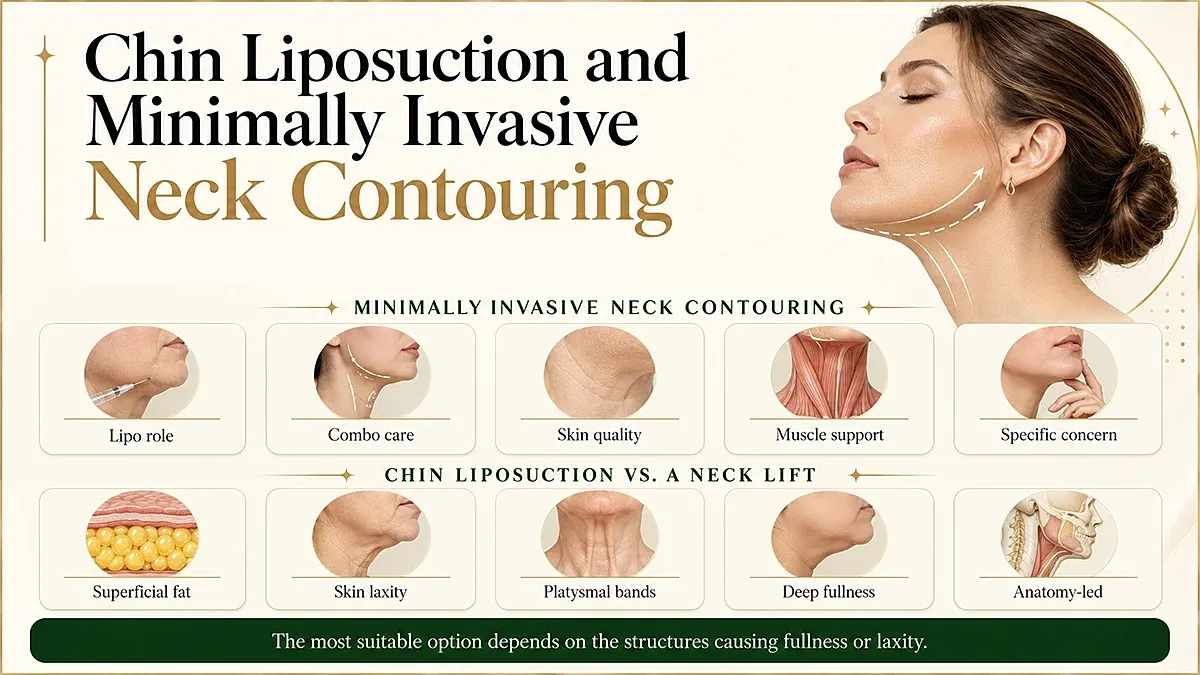 Chin liposuction and neck contouring options explained.