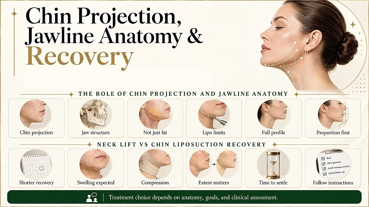 Chin projection, jawline anatomy, and recovery guide.