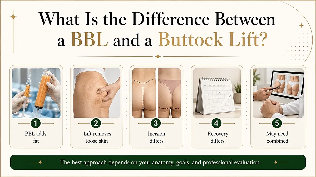 BBL vs. Buttock Lift: Key differences explained.