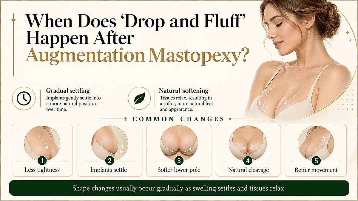 Post-augmentation breast changes and settling process