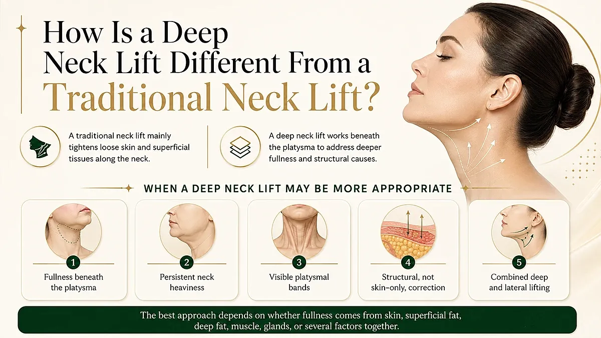 How is a Deep Neck Lift Different From a Traditional Neck Lift?