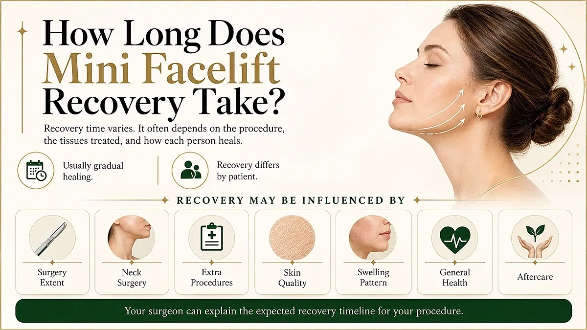 Mini facelift recovery time and influencing factors.