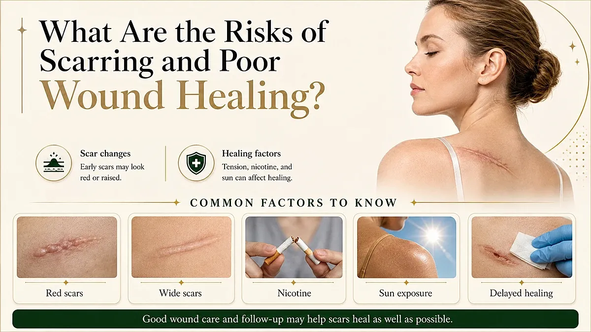 Risks of scarring and wound healing explained