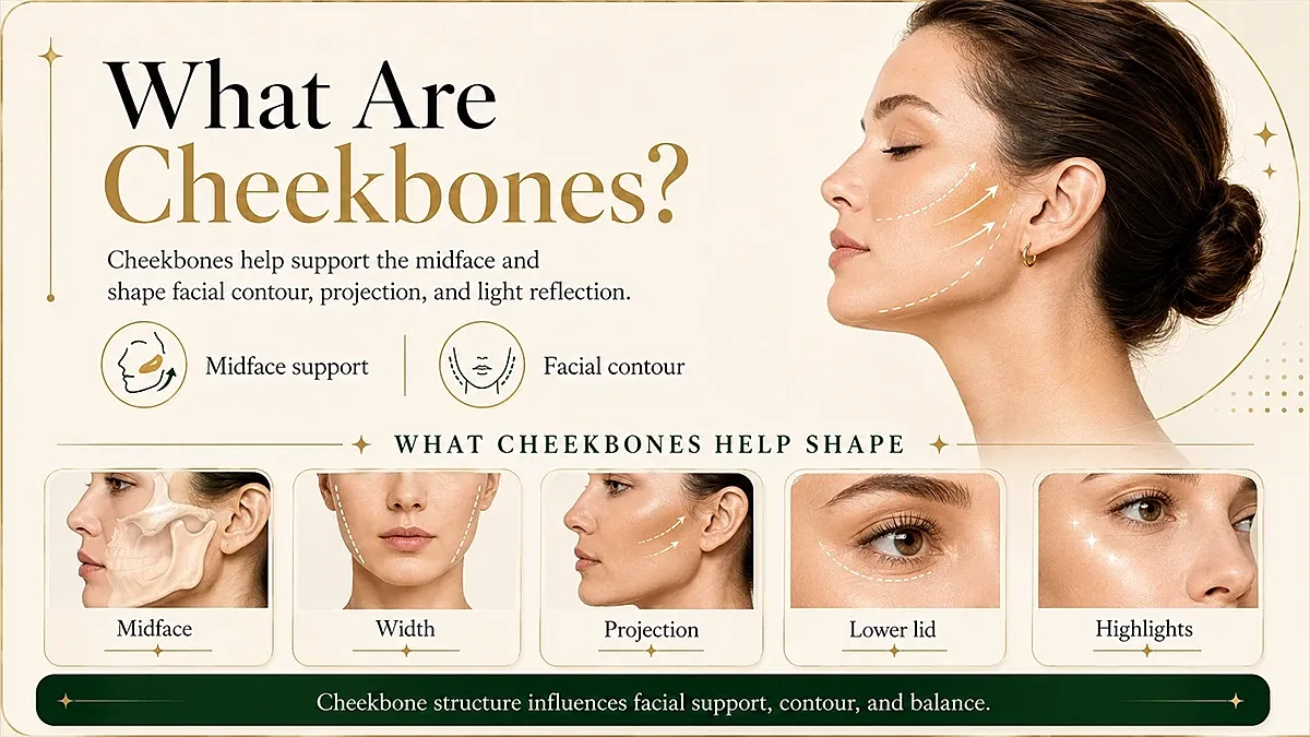 Cheekbones' role in facial structure and beauty.
