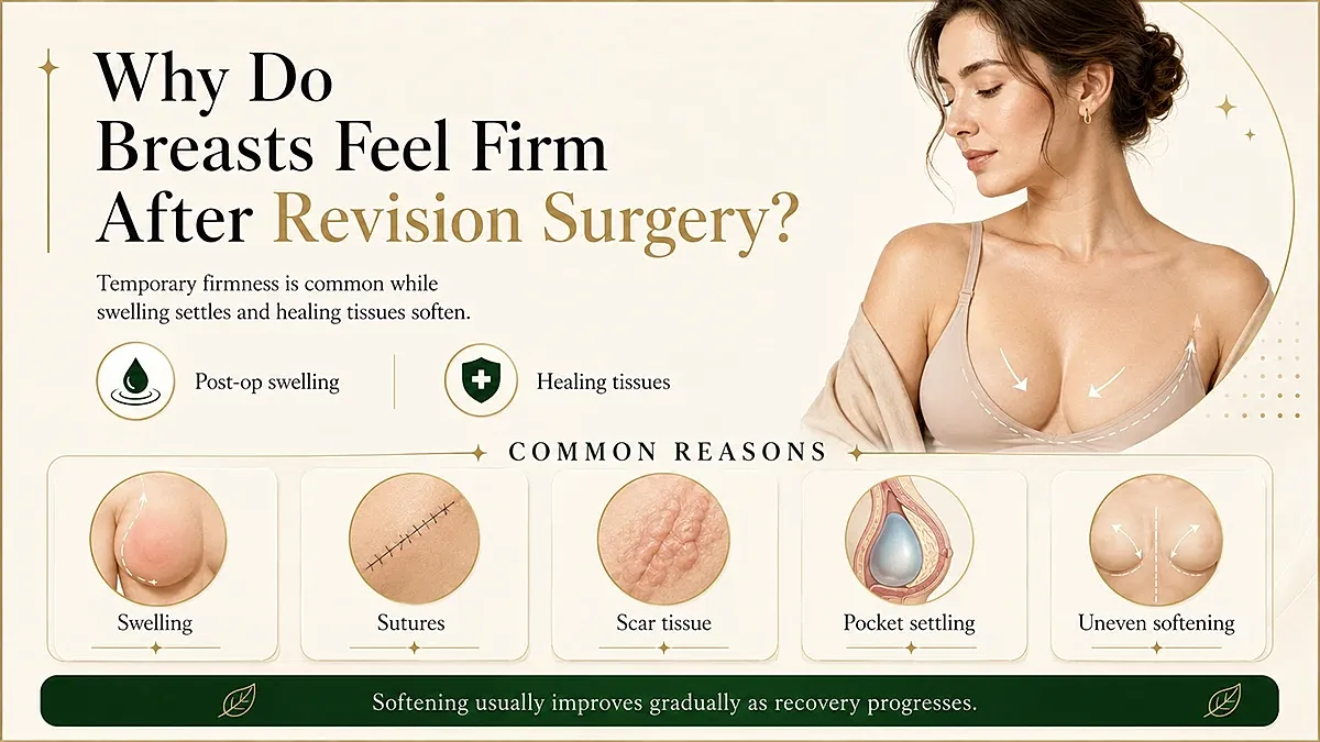 Reasons for firmness after breast revision surgery