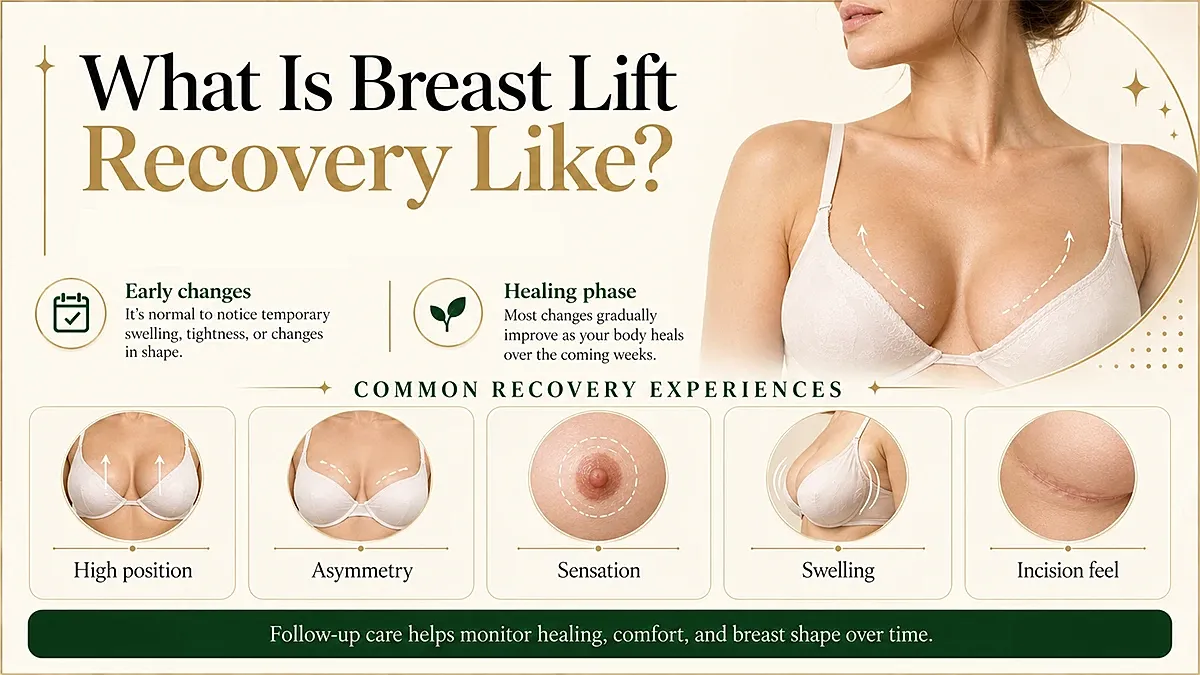 Breast lift recovery information and experiences.