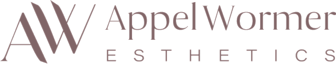 AppelWormer Esthetics logo design.