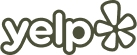 Yelp logo in green and white colors