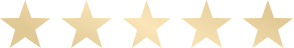Five gold stars on a black background