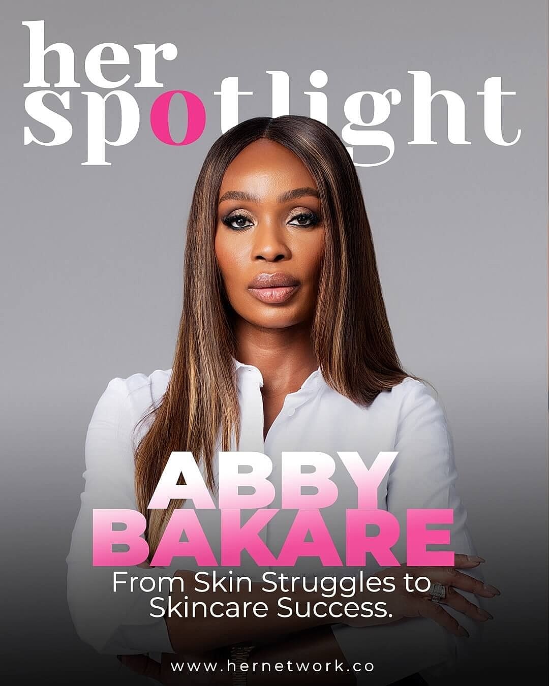 Abby Bakare skincare success journey featured spotlight.