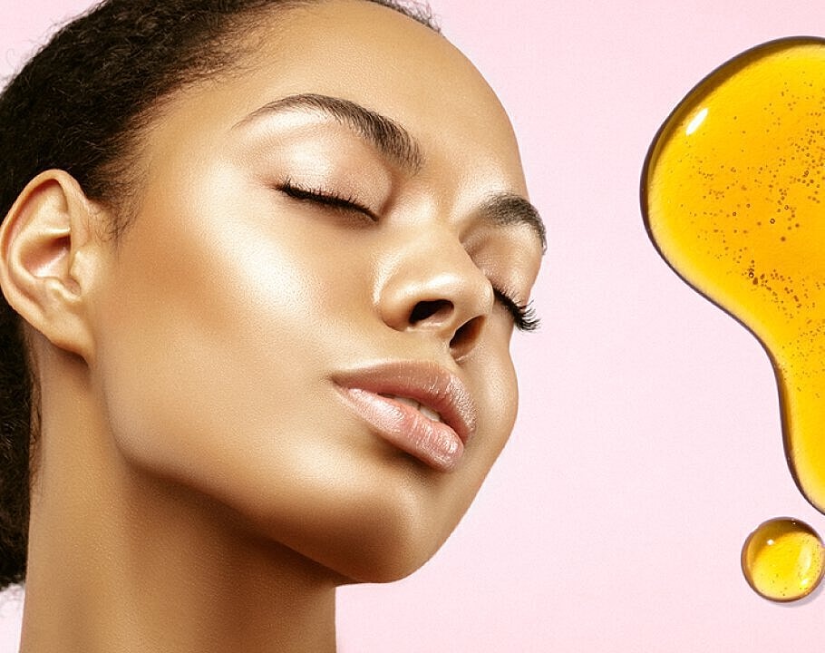 Beautiful anti-aging model with smooth skin