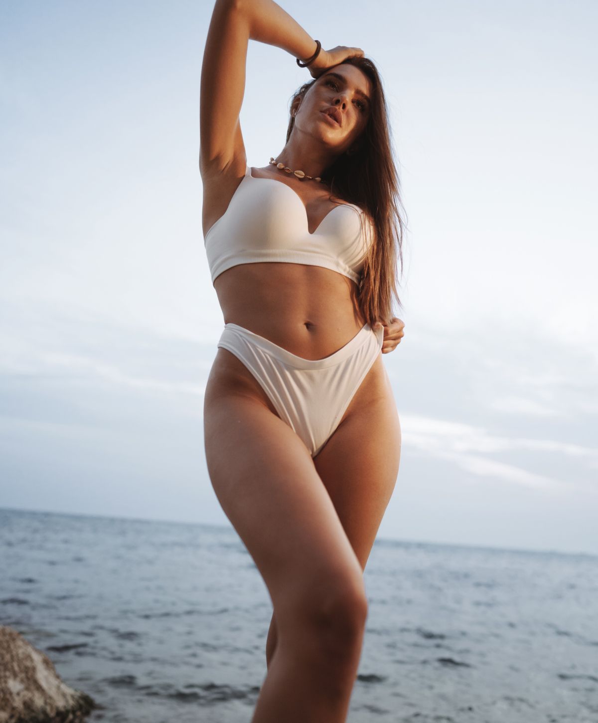 trinity double chin reduction model with brown hair