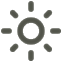 Sun icon with rays emanating outward.