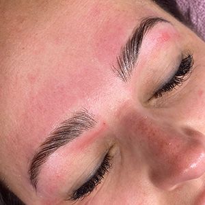 Brow Lamination Before & After