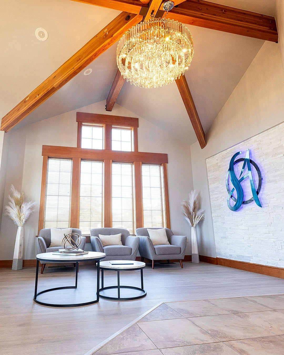 decorated waiting room