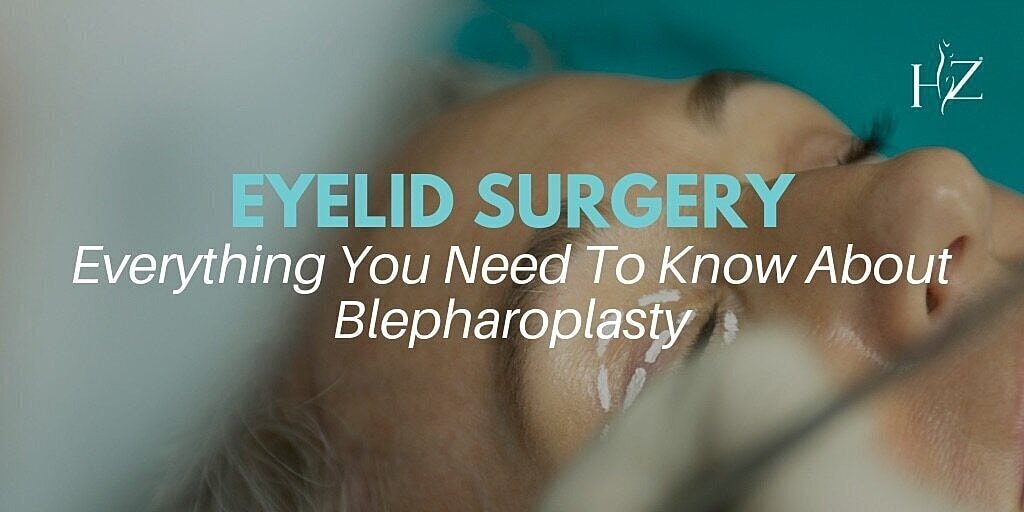 blepharoplasty patient model laying in a surgery table with her eyes closed